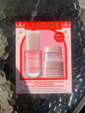 LANEIGE Pink Mini Bouncy & Firm Skincare Set
